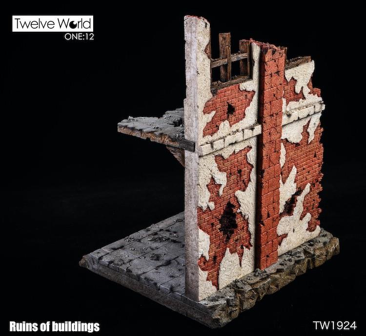 1/12 Ruins of Building Scene Platform