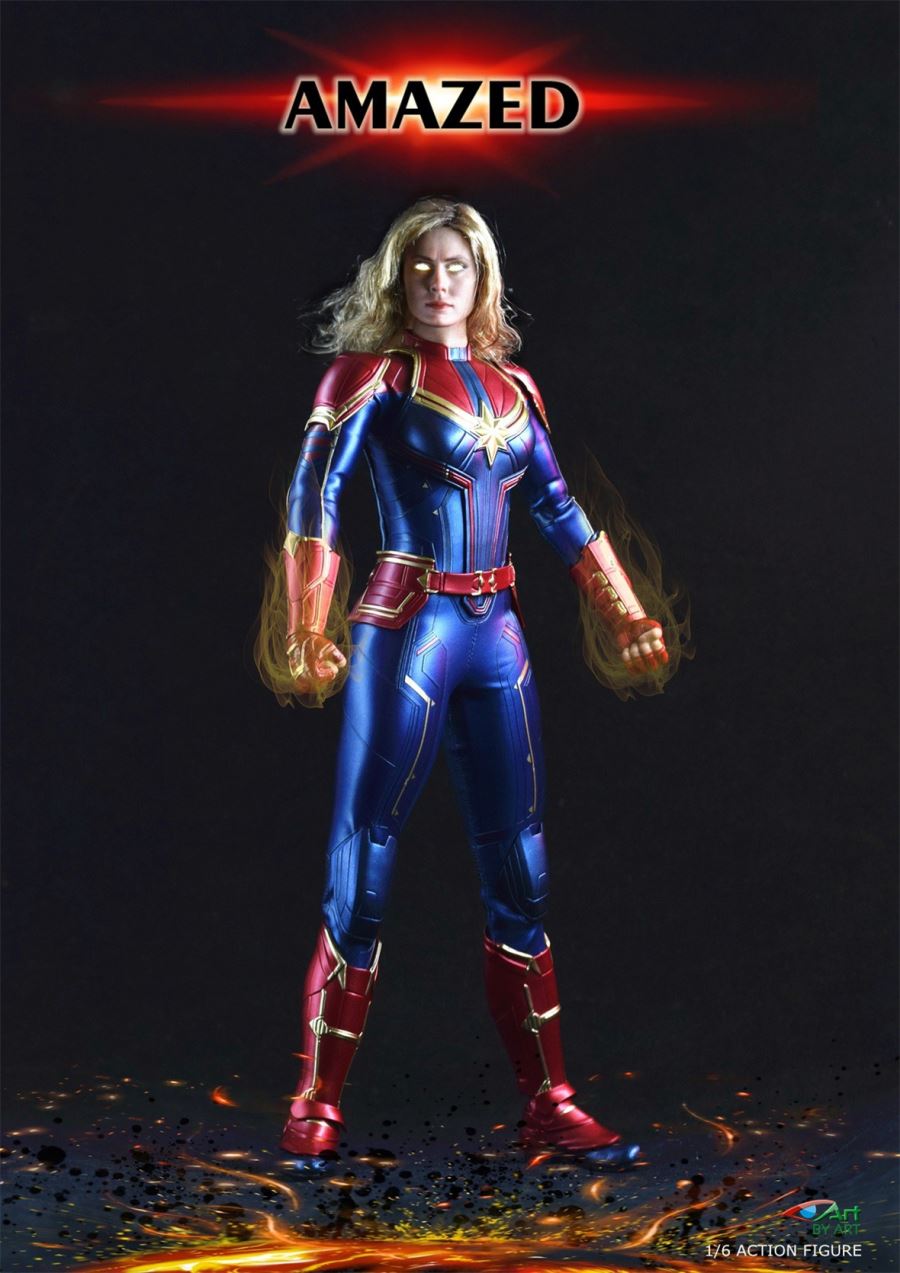 1/6 AMAZED amazing female action figure BY-012