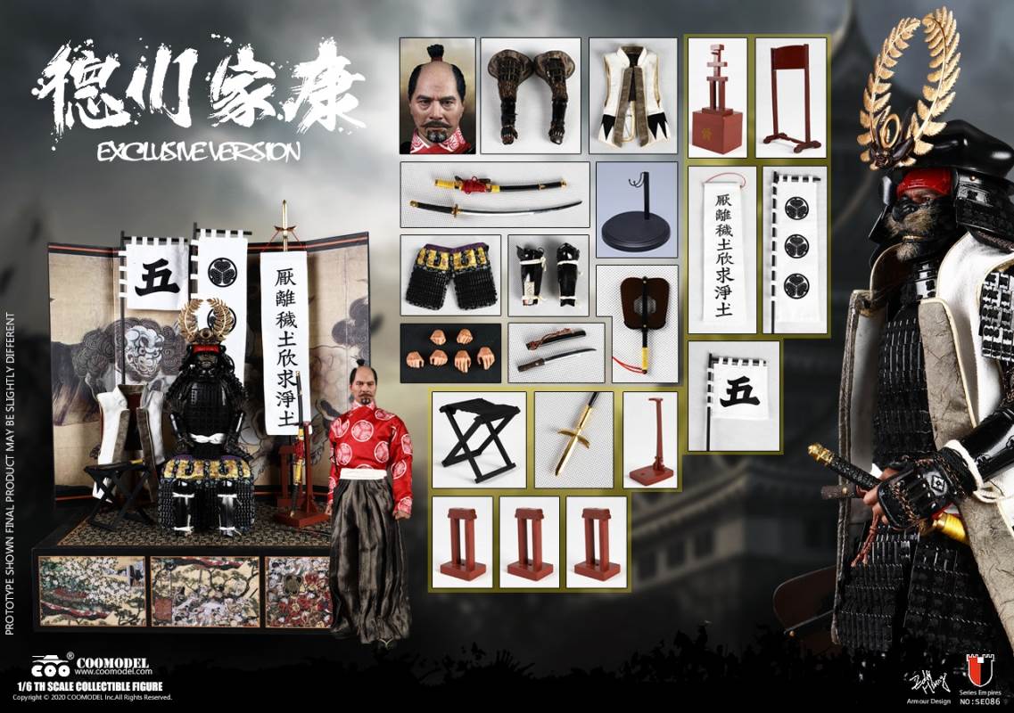 1/6 SERIES OF EMPIRES (DIECAST ALLOY) - SHOGUN TOKUGAWA IEYASU (EXCLUSIVE VERSION)