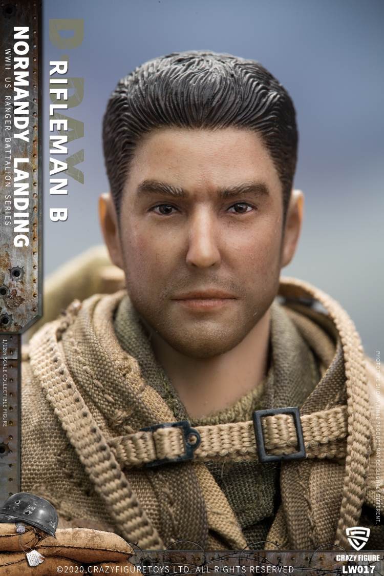 1/12  WWII U.S. Rangers On D-Day Rifleman B