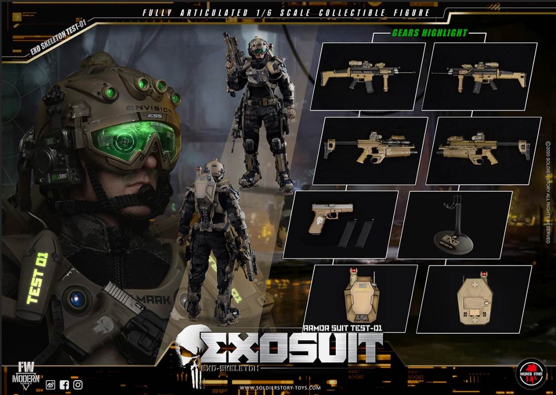 1/6 Individual Soldier Exoskeleton Armored Suit - Prototype-01