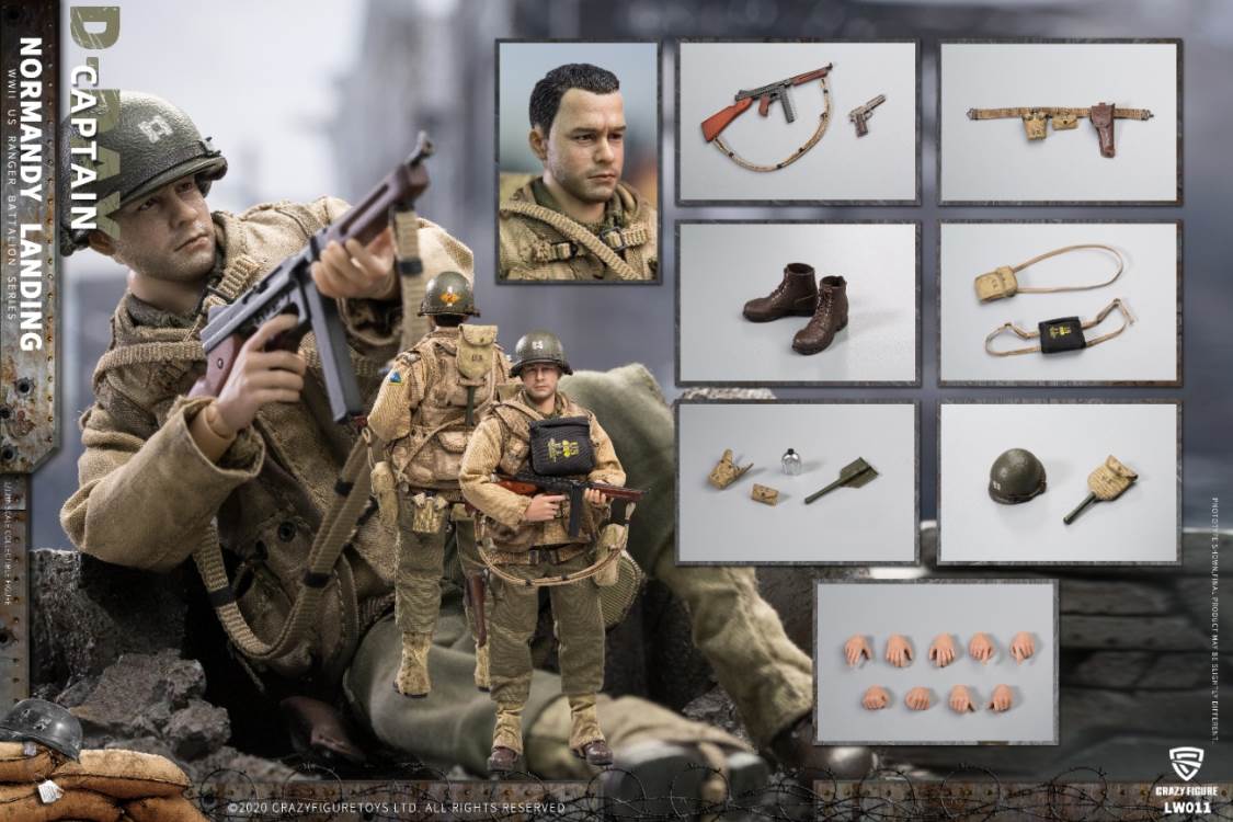 1/12 WWII U.S. Rangers On D-Day Captain