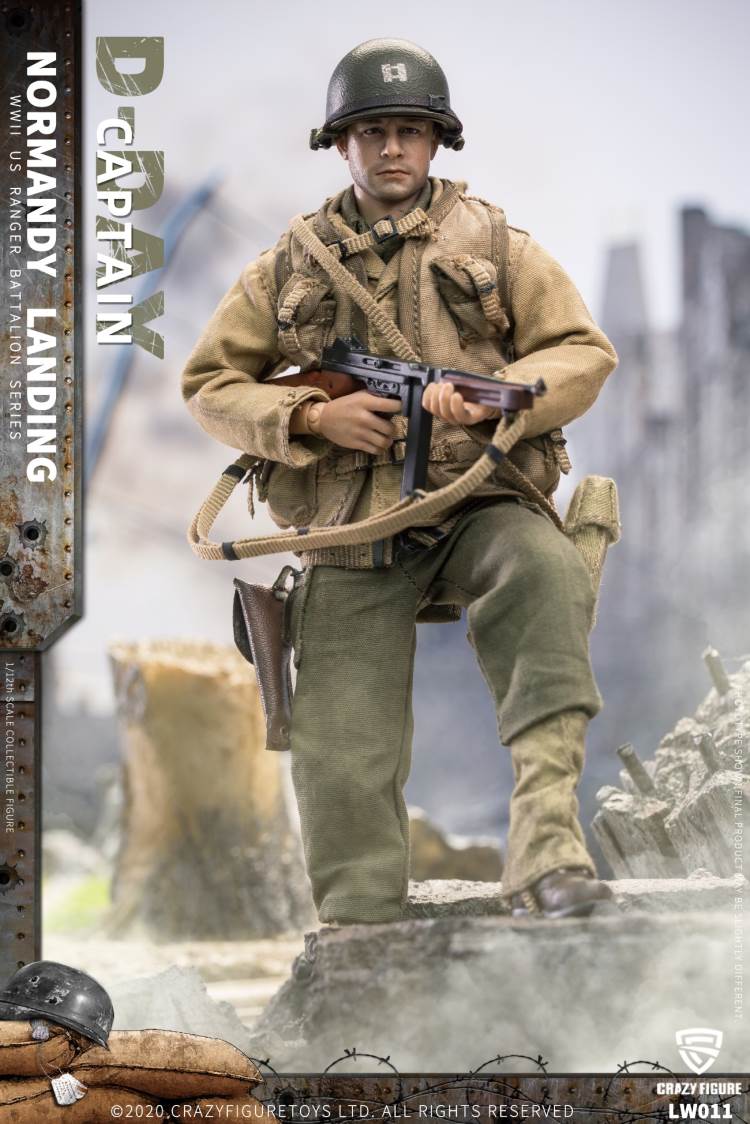1/12 WWII U.S. Rangers On D-Day Captain