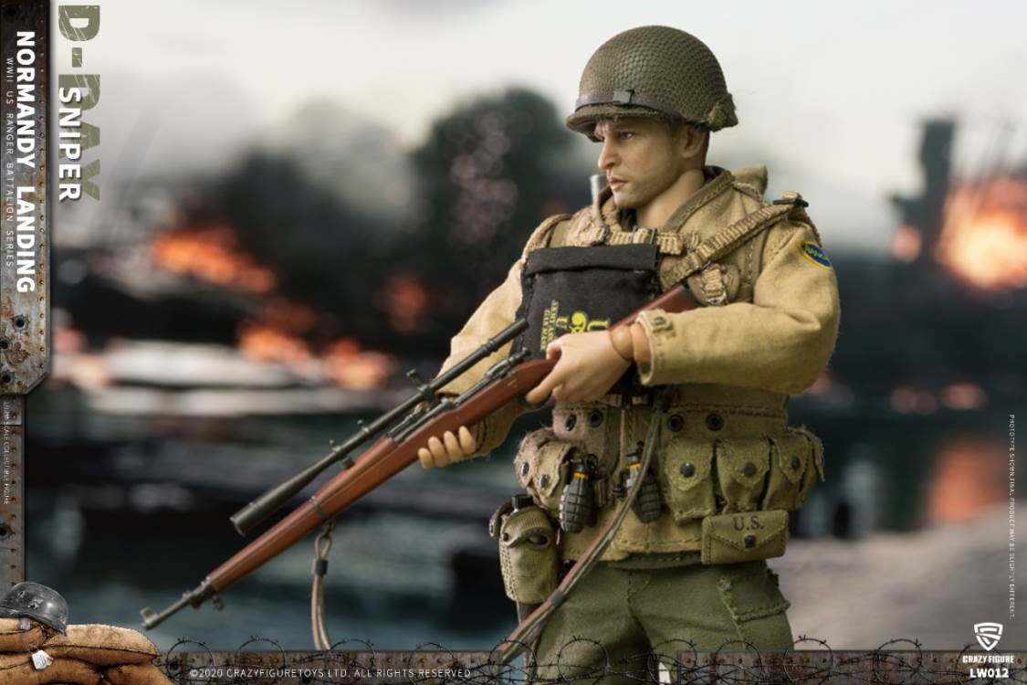 1/12 WWII U.S. Rangers On D-Day  Sniper