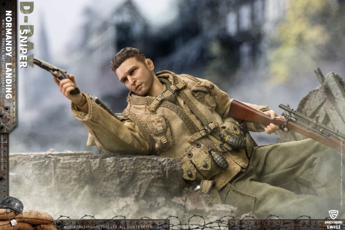 1/12 WWII U.S. Rangers On D-Day  Sniper