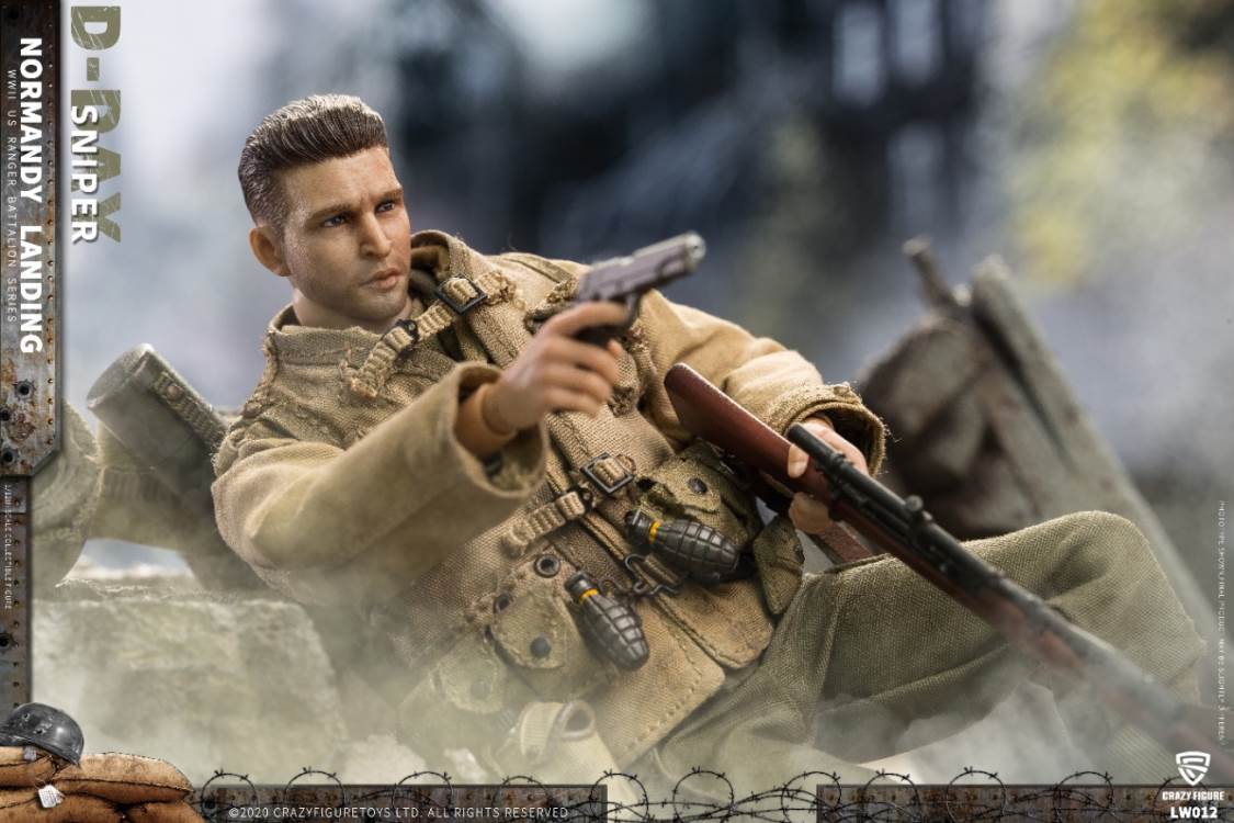 1/12 WWII U.S. Rangers On D-Day  Sniper