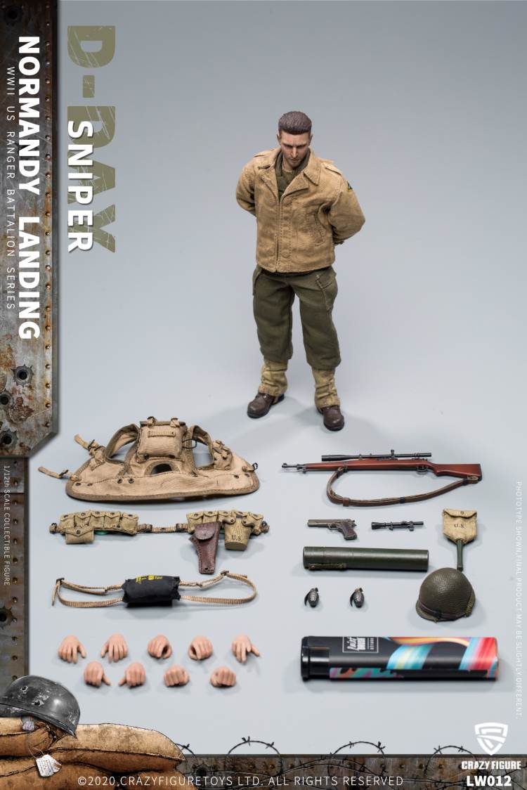 1/12 WWII U.S. Rangers On D-Day  Sniper