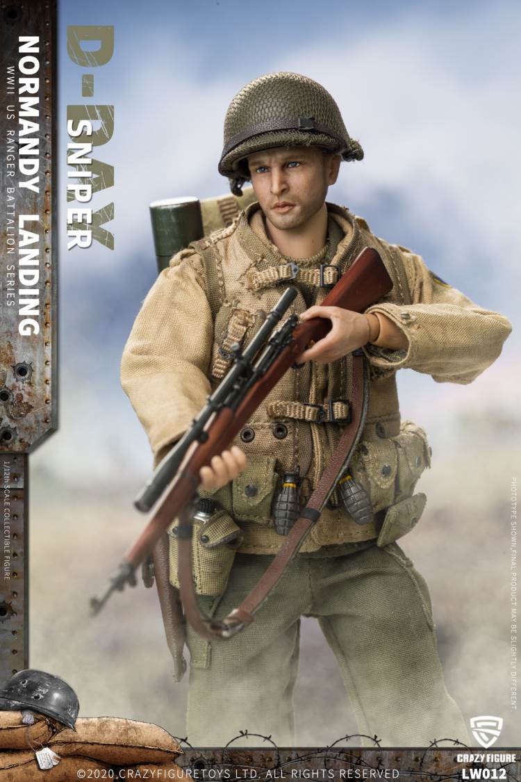 1/12 WWII U.S. Rangers On D-Day  Sniper