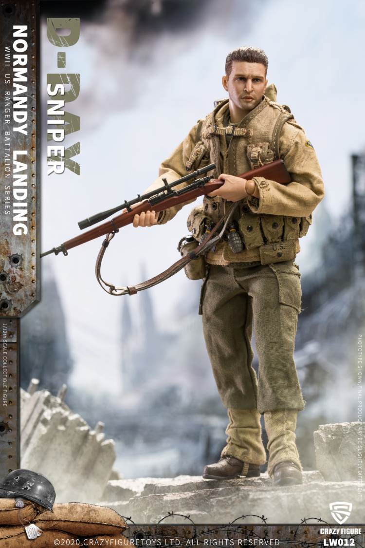1/12 WWII U.S. Rangers On D-Day  Sniper