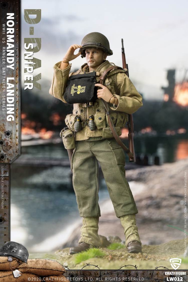 1/12 WWII U.S. Rangers On D-Day  Sniper