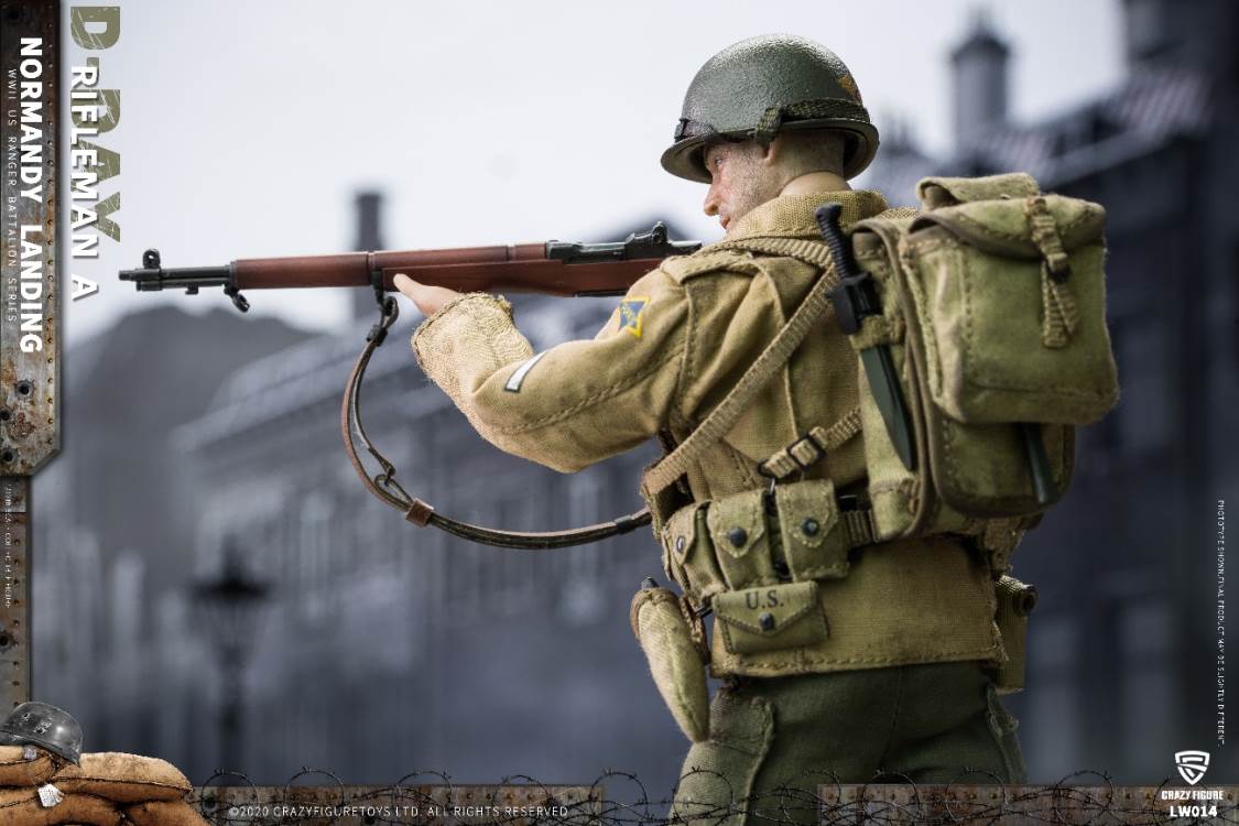 1/12  WWII U.S. Rangers On D-Day  Rifleman A