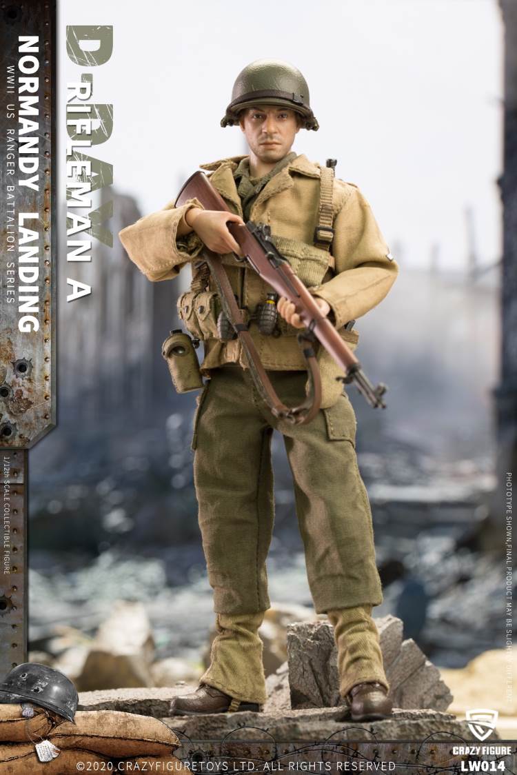 1/12  WWII U.S. Rangers On D-Day  Rifleman A