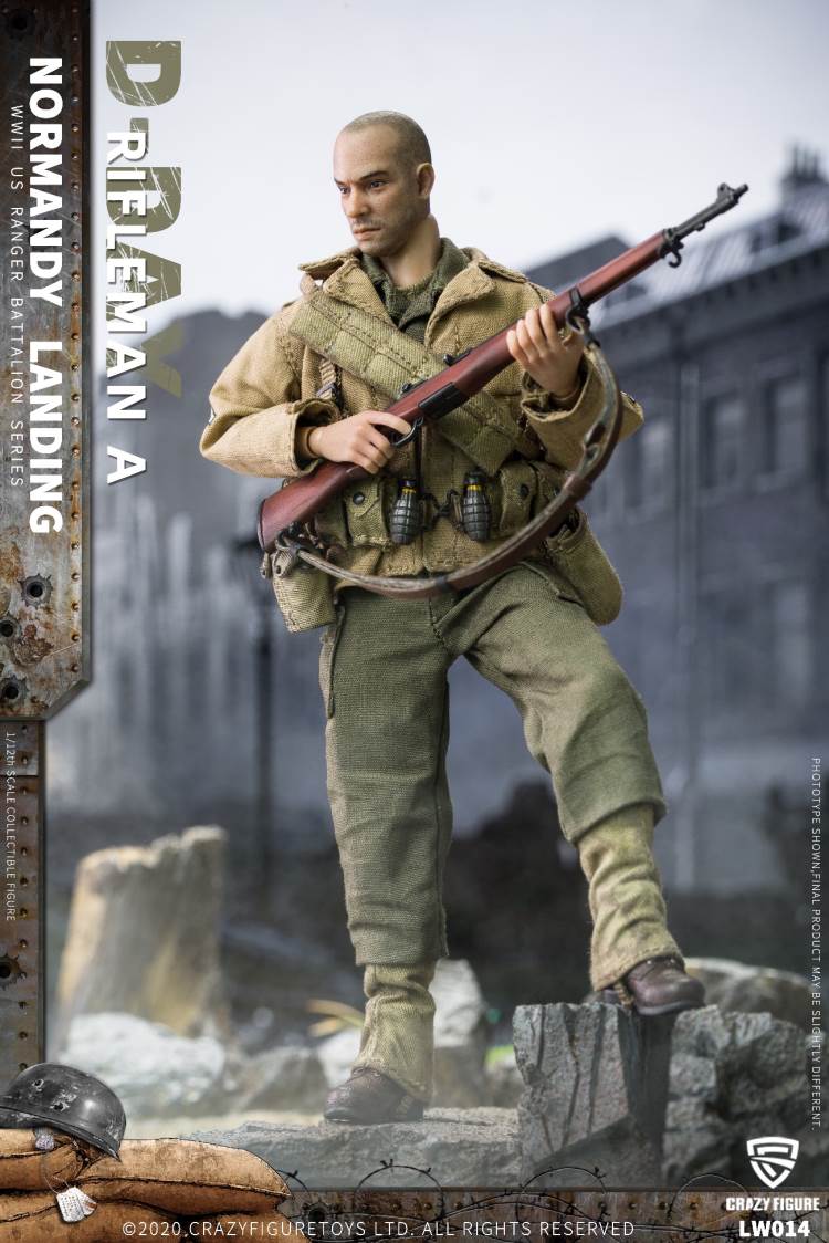 1/12  WWII U.S. Rangers On D-Day  Rifleman A