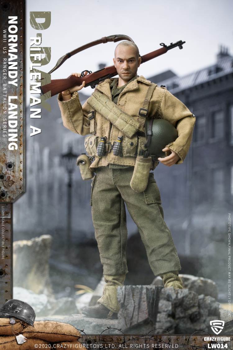 1/12  WWII U.S. Rangers On D-Day  Rifleman A