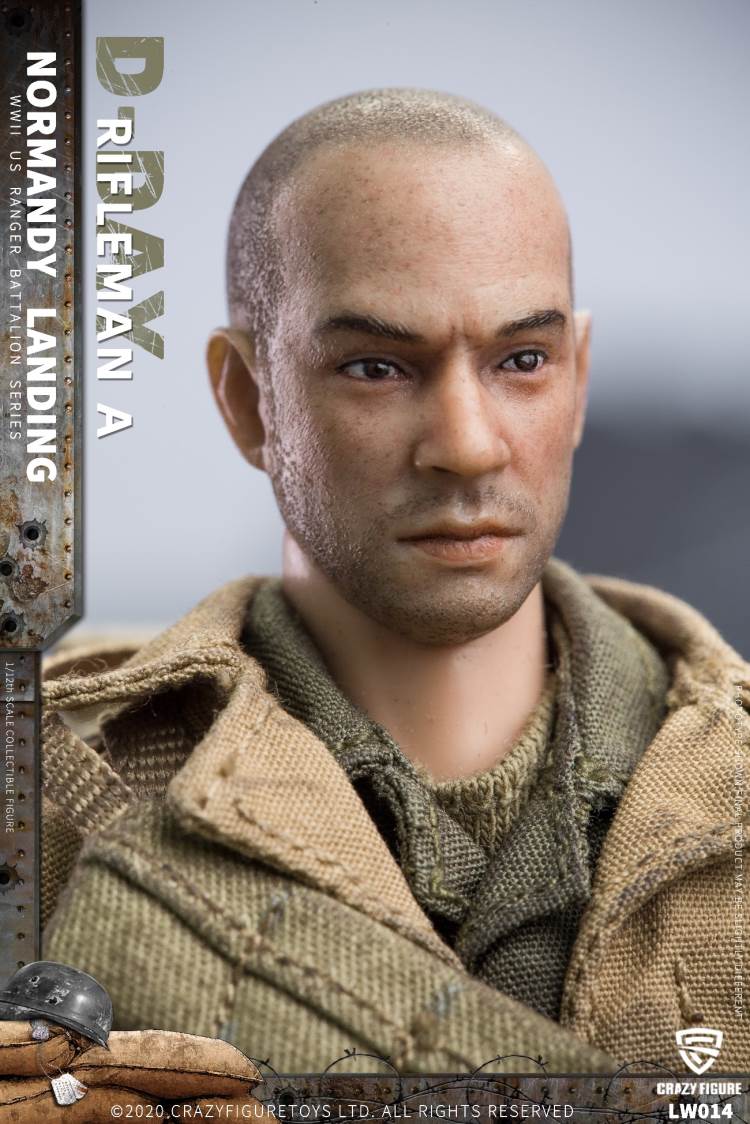 1/12  WWII U.S. Rangers On D-Day  Rifleman A