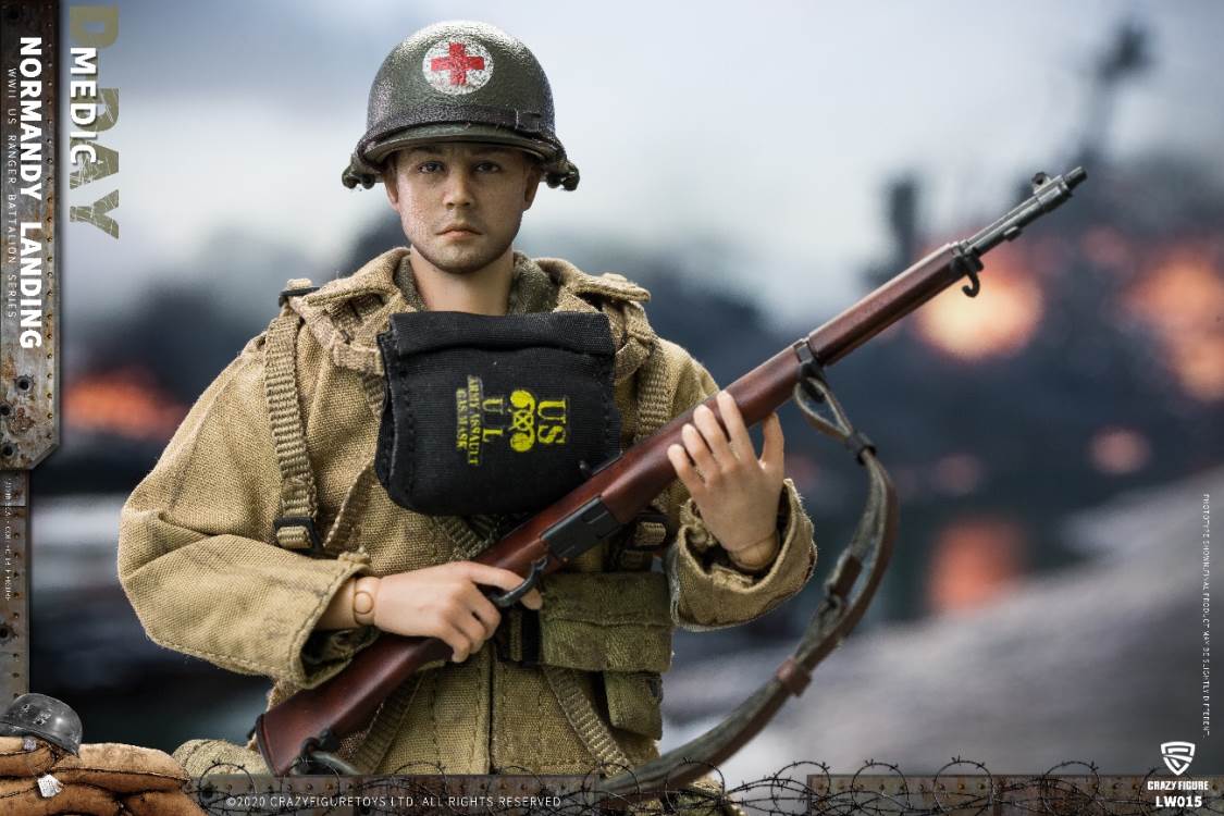 1/12  WWII U.S. Rangers On D-Day Medic