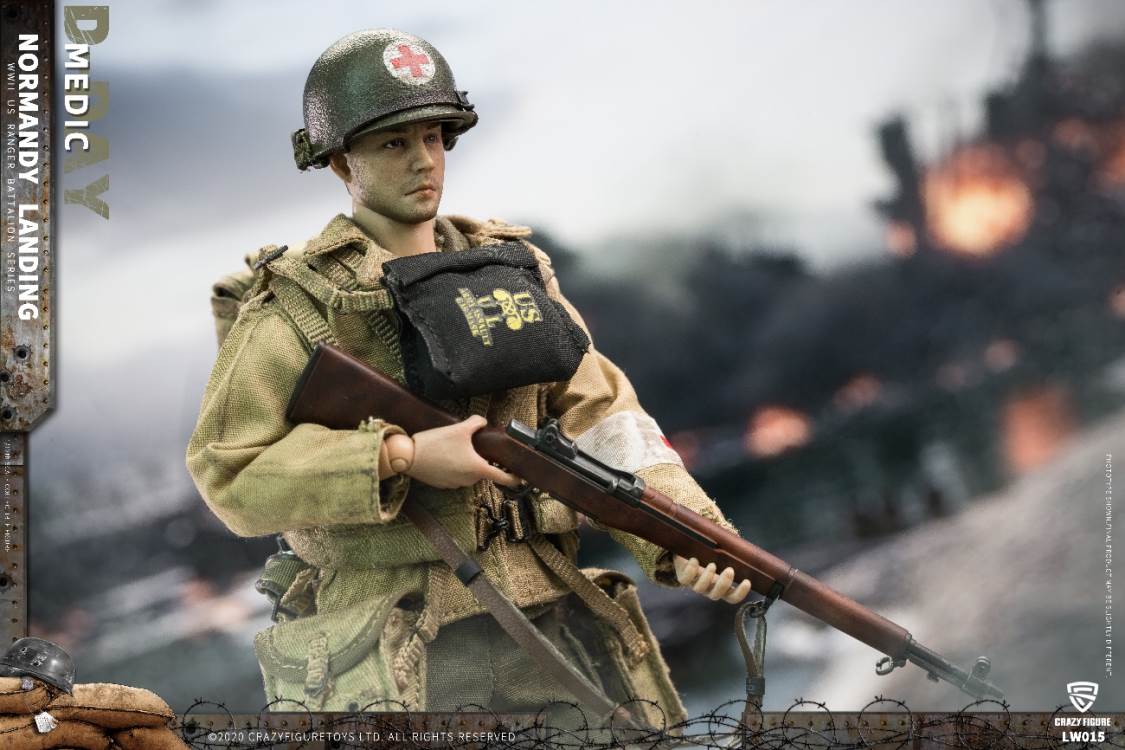 1/12  WWII U.S. Rangers On D-Day Medic
