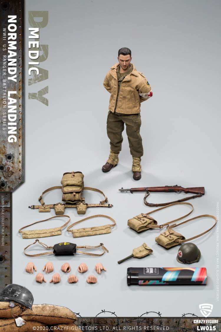 1/12  WWII U.S. Rangers On D-Day Medic
