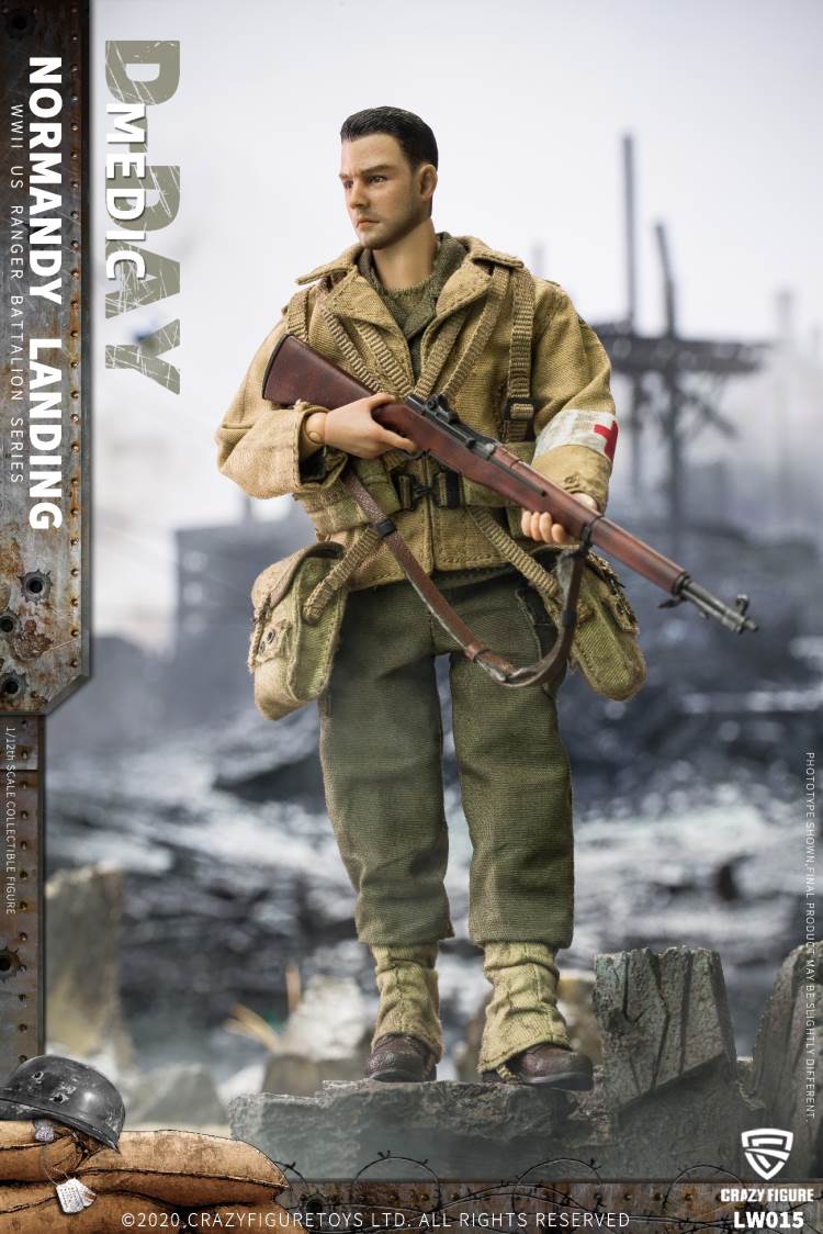 1/12  WWII U.S. Rangers On D-Day Medic
