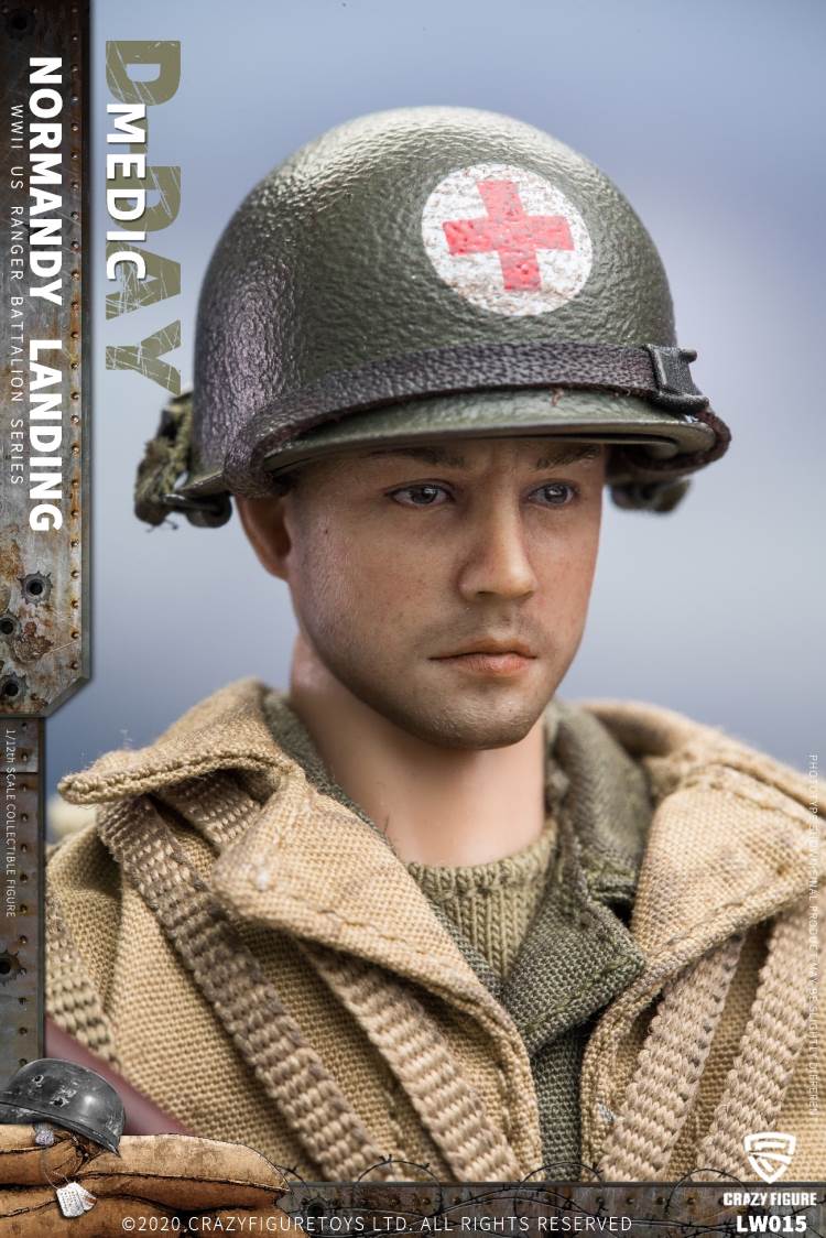1/12  WWII U.S. Rangers On D-Day Medic