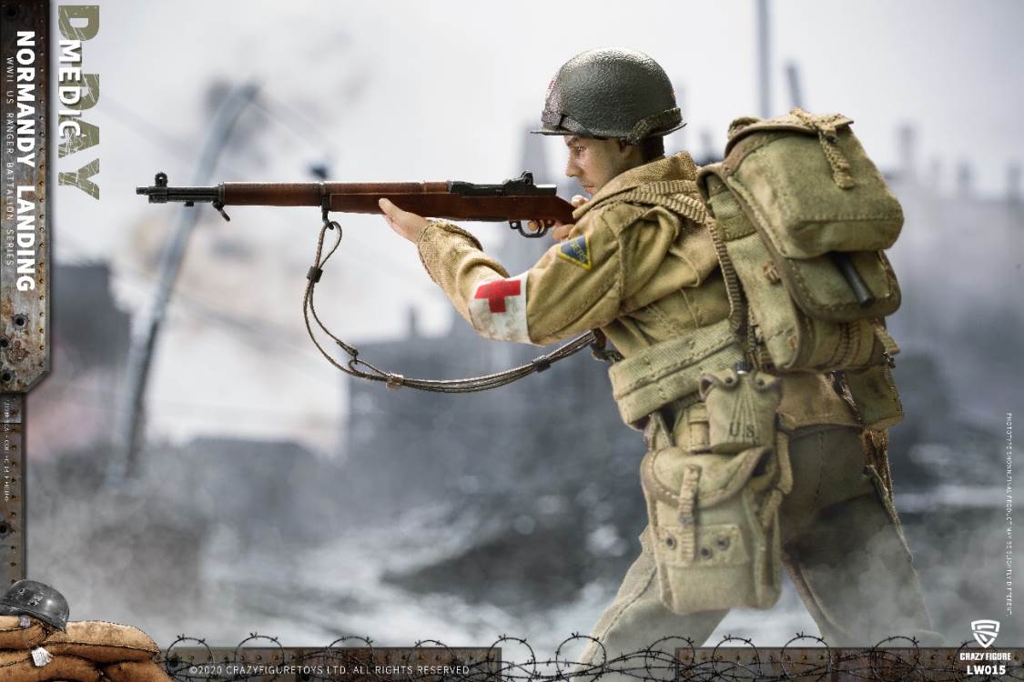 1/12  WWII U.S. Rangers On D-Day Medic