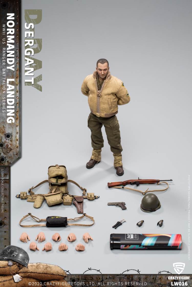 1/12  WWII U.S. Rangers On D-Day   Sergant