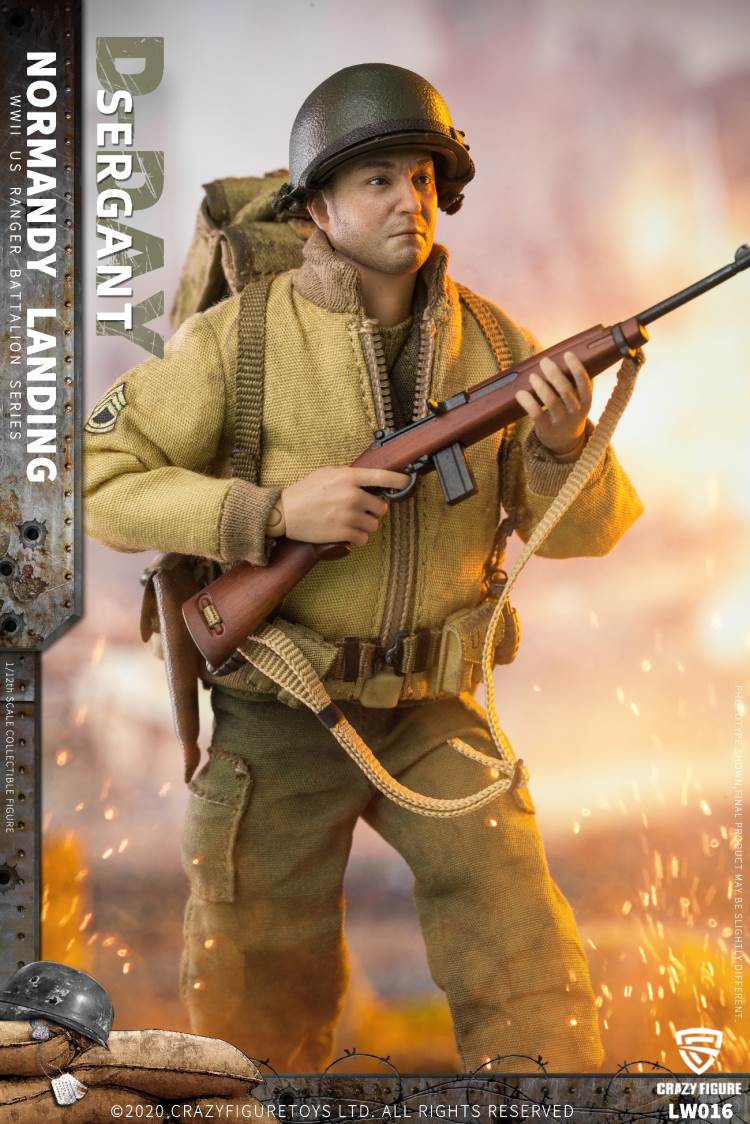1/12  WWII U.S. Rangers On D-Day   Sergant