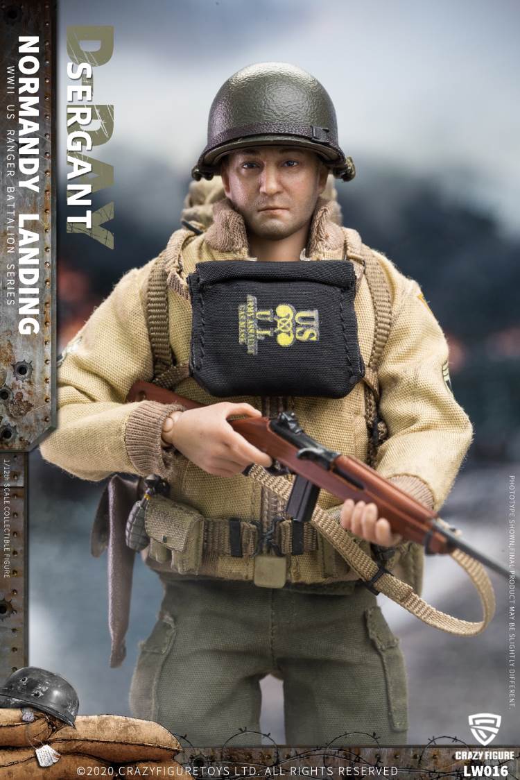 1/12  WWII U.S. Rangers On D-Day   Sergant