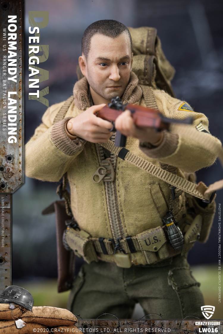 1/12  WWII U.S. Rangers On D-Day   Sergant