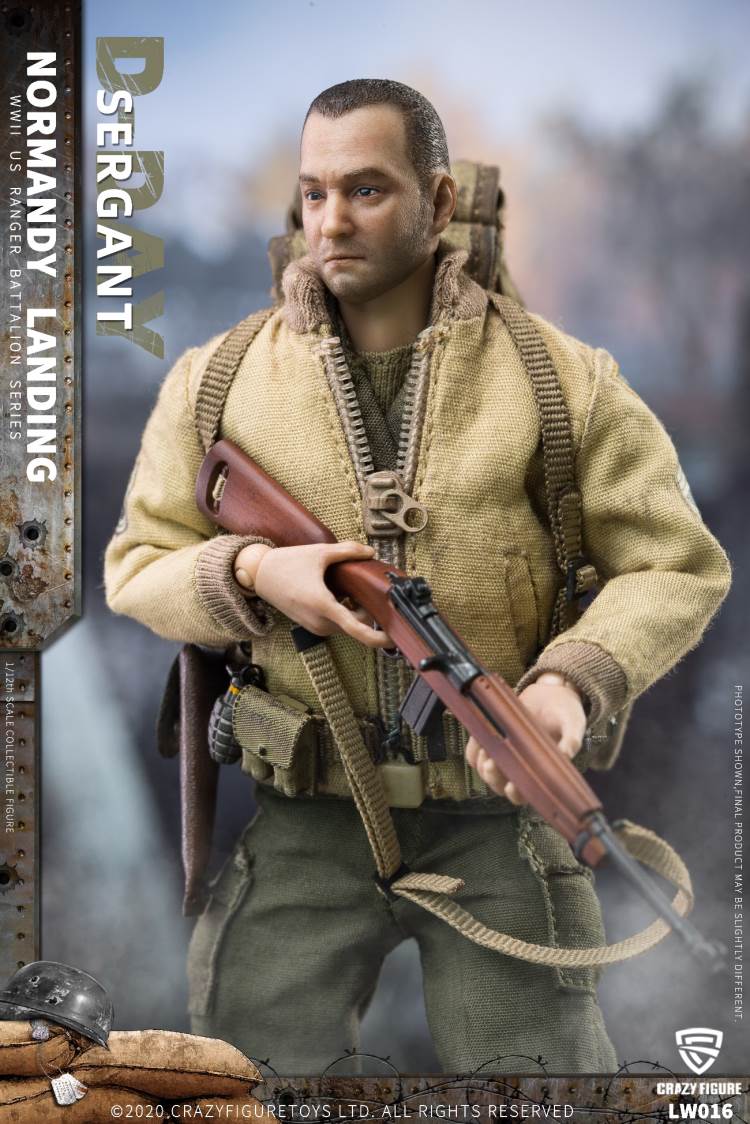 1/12  WWII U.S. Rangers On D-Day   Sergant
