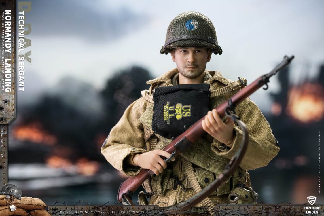 1/12  WWII U.S. 29th division D-Day  Technical Sergant
