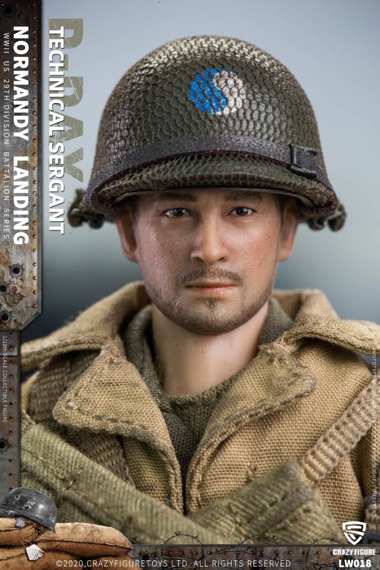 1/12  WWII U.S. 29th division D-Day  Technical Sergant