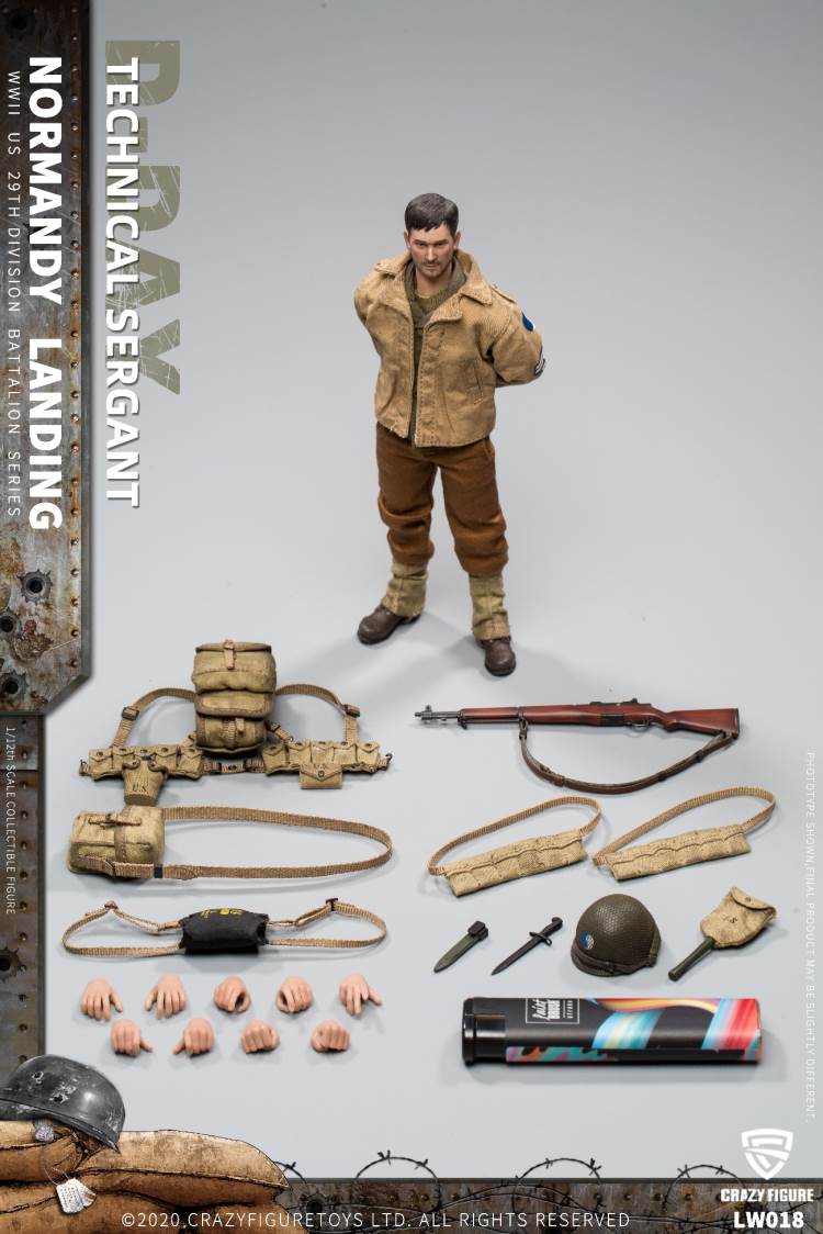1/12  WWII U.S. 29th division D-Day  Technical Sergant