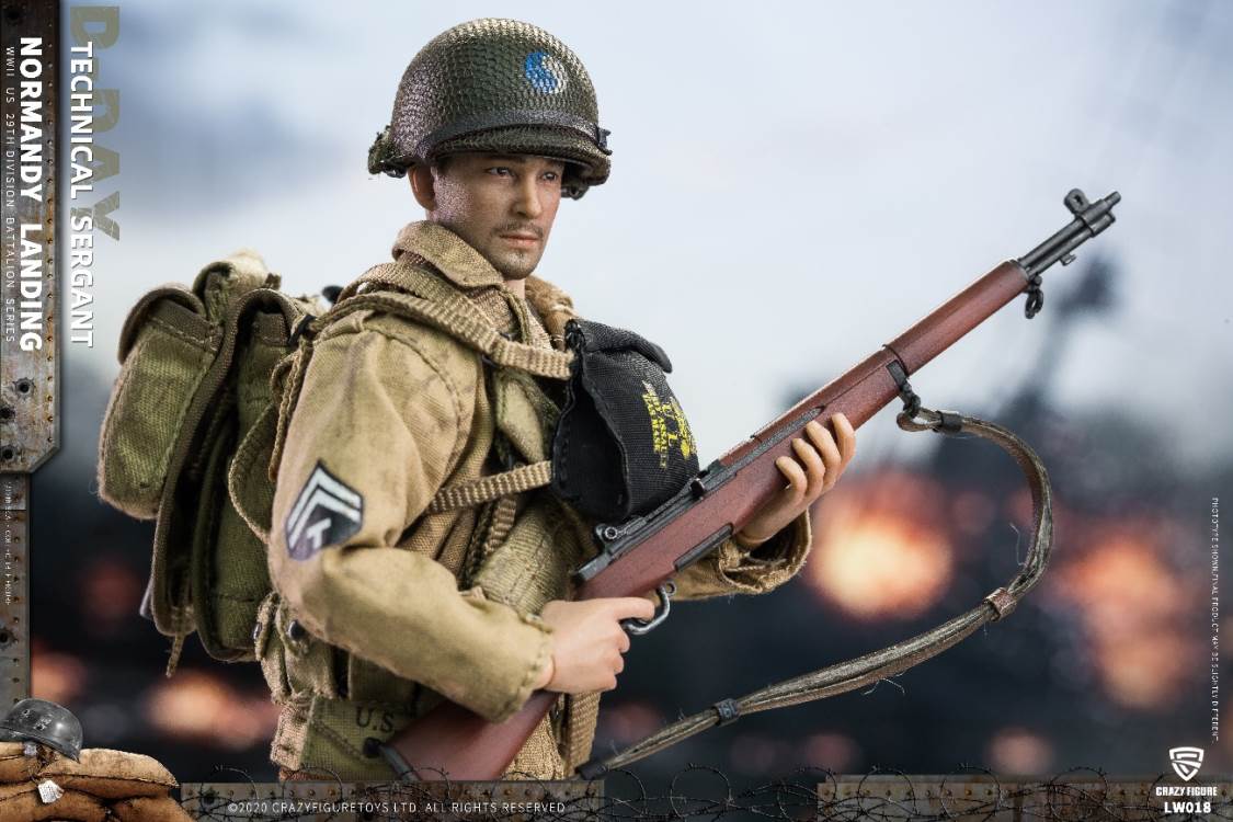 1/12  WWII U.S. 29th division D-Day  Technical Sergant