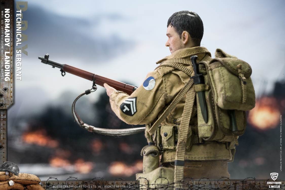 1/12  WWII U.S. 29th division D-Day  Technical Sergant