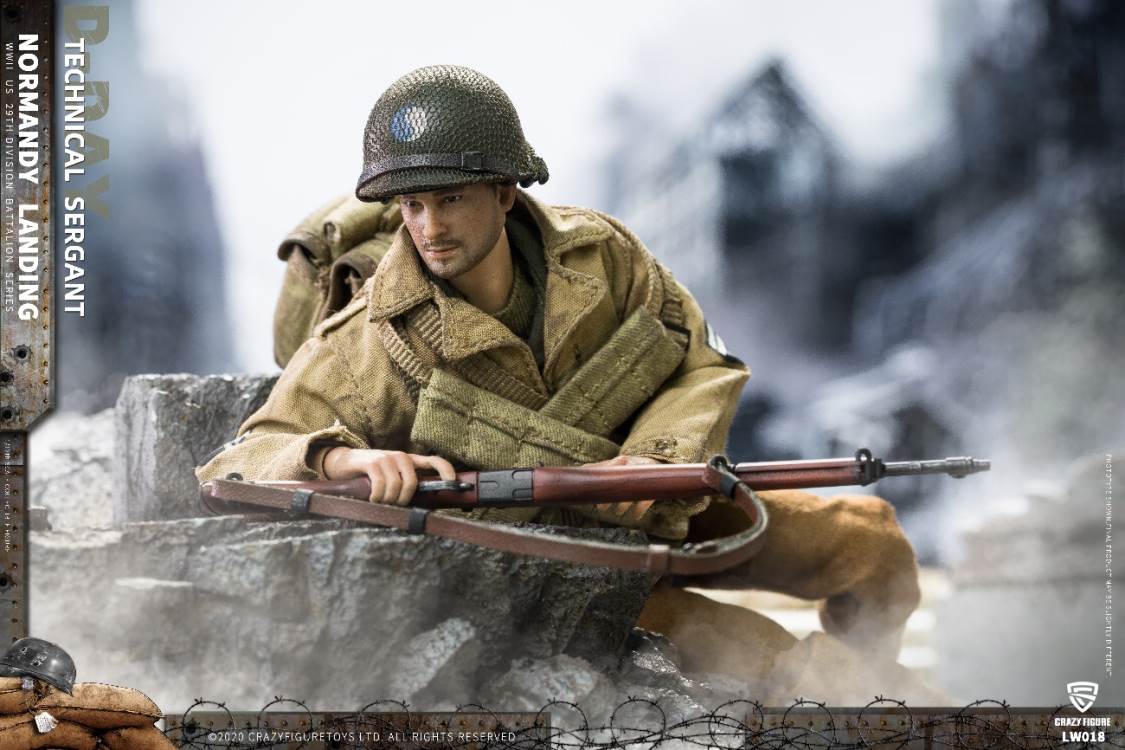 1/12  WWII U.S. 29th division D-Day  Technical Sergant