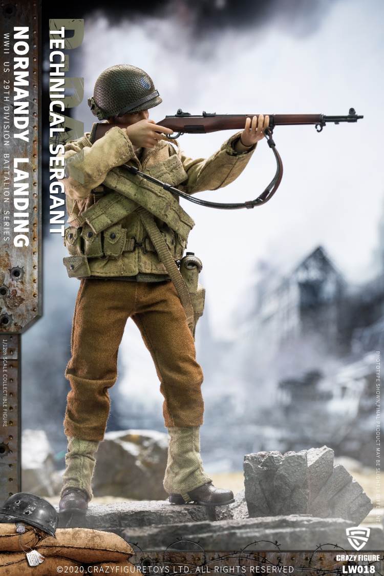 1/12  WWII U.S. 29th division D-Day  Technical Sergant