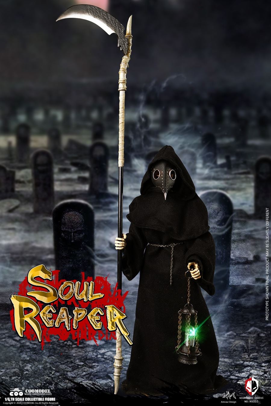 NO.NS005 1/6 DIE-CAST ALLOY - NIGHTMARE SEIRES - DEATH - SOUL REAPER