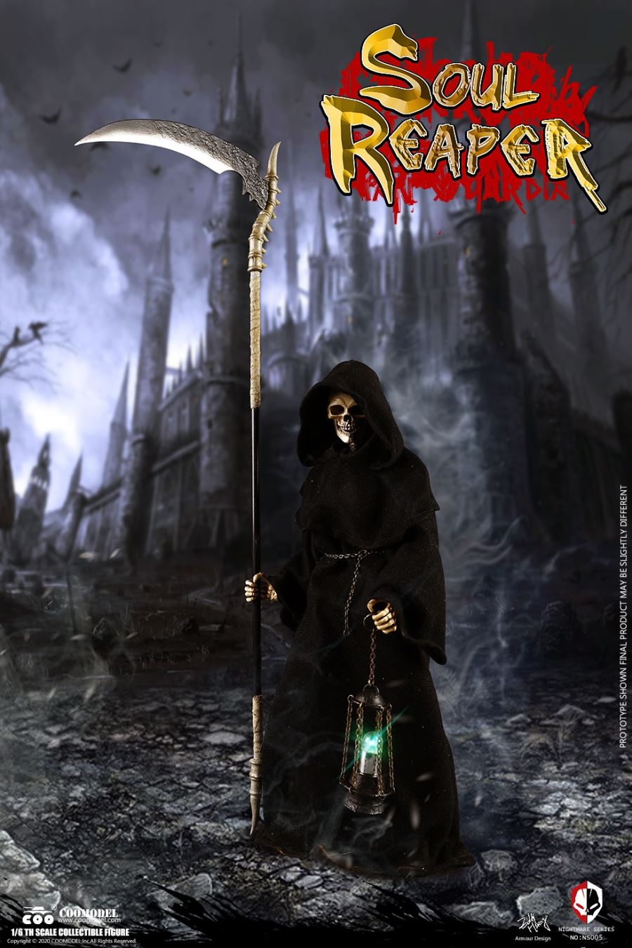 NO.NS005 1/6 DIE-CAST ALLOY - NIGHTMARE SEIRES - DEATH - SOUL REAPER