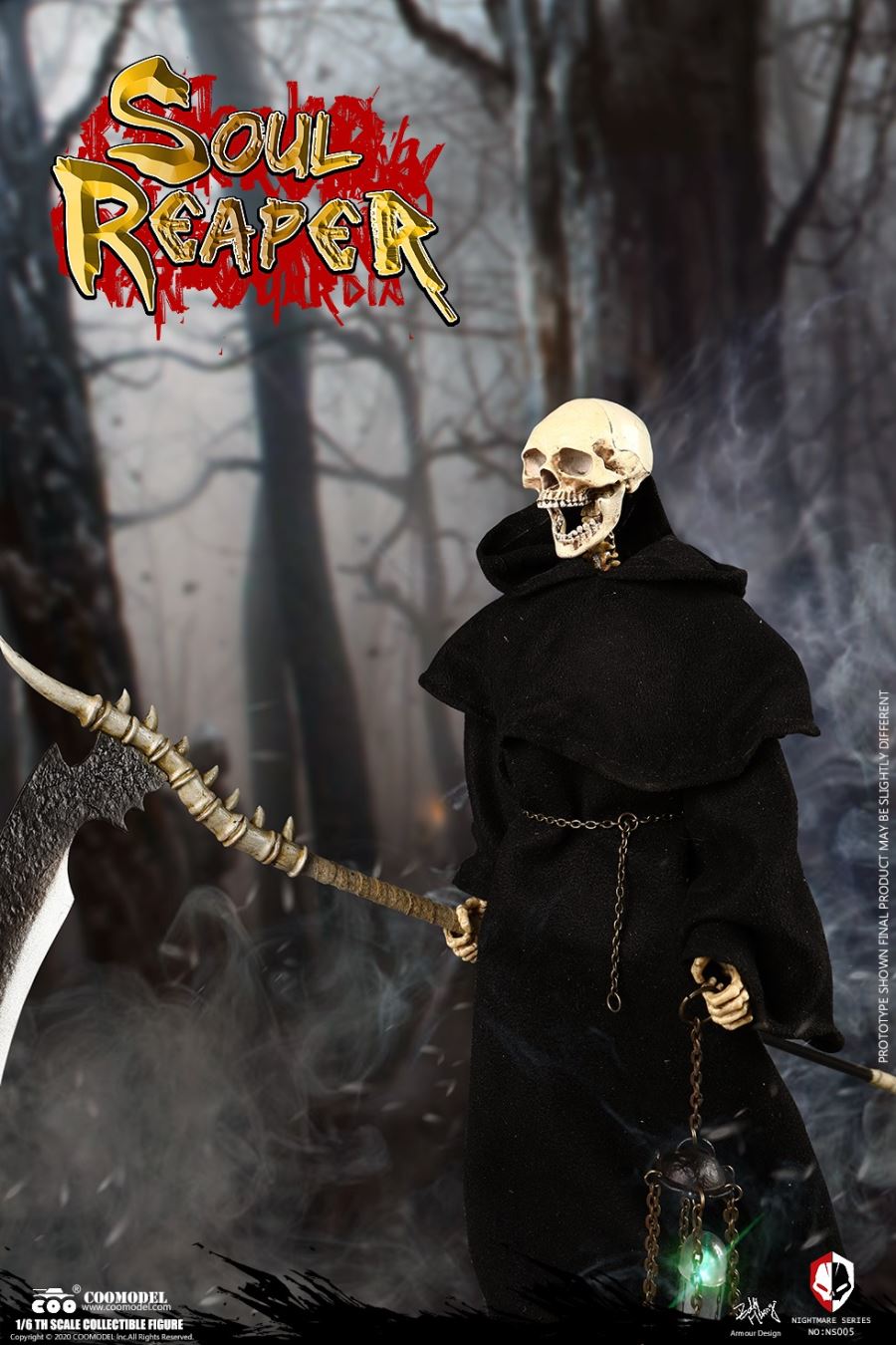 NO.NS005 1/6 DIE-CAST ALLOY - NIGHTMARE SEIRES - DEATH - SOUL REAPER