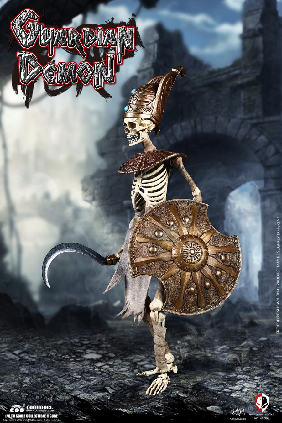 NO.NS006 1/6 DIE-CAST ALLOY - NIGHTMARE SEIRES - EGYPT - GUARDIAN DEMON