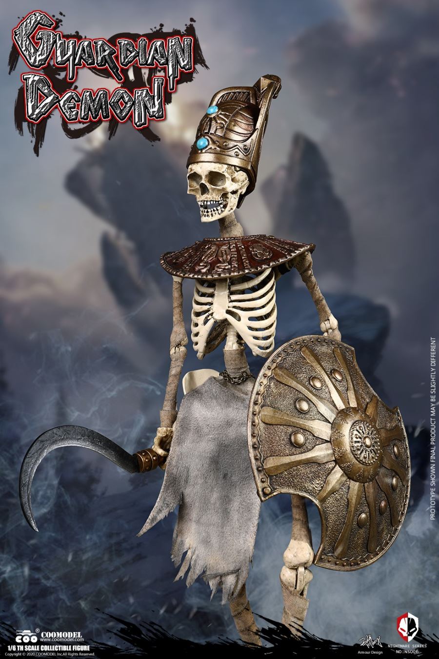 NO.NS006 1/6 DIE-CAST ALLOY - NIGHTMARE SEIRES - EGYPT - GUARDIAN DEMON