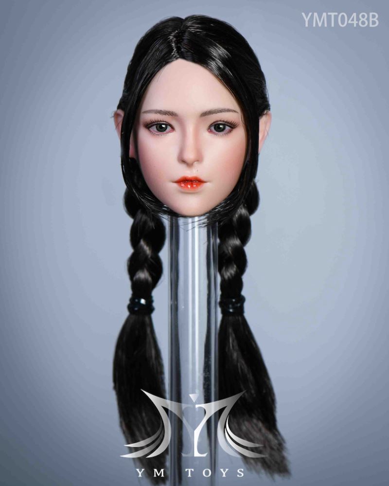 Female head carving YMT048 1/6