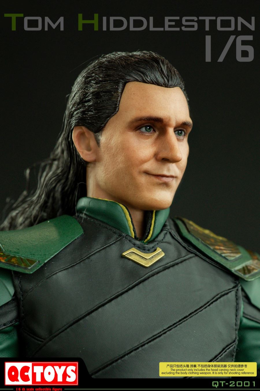 1/6 Loki Hair Carving Head