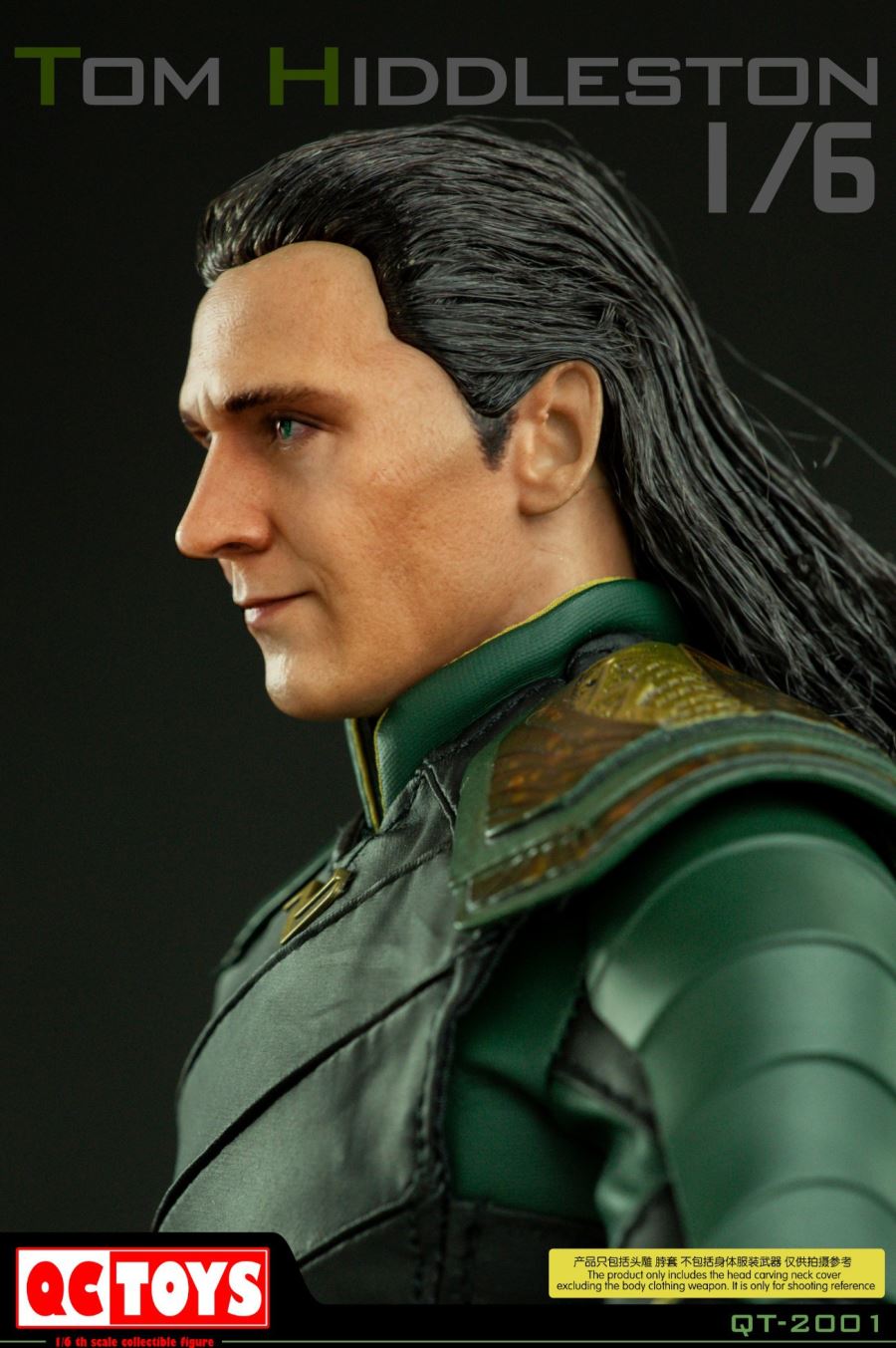 1/6 Loki Hair Carving Head