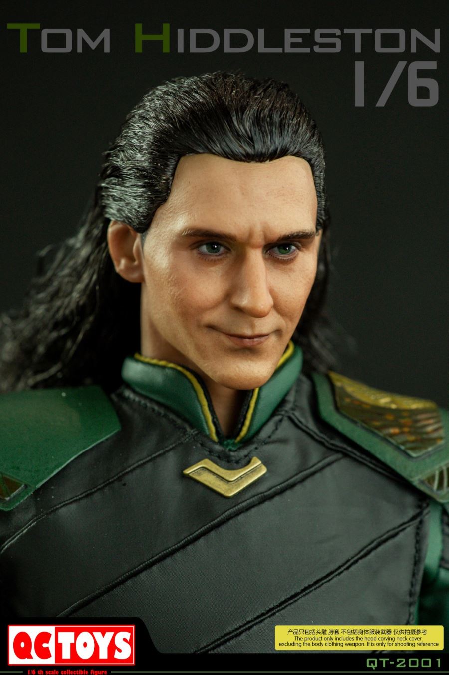 1/6 Loki Hair Carving Head