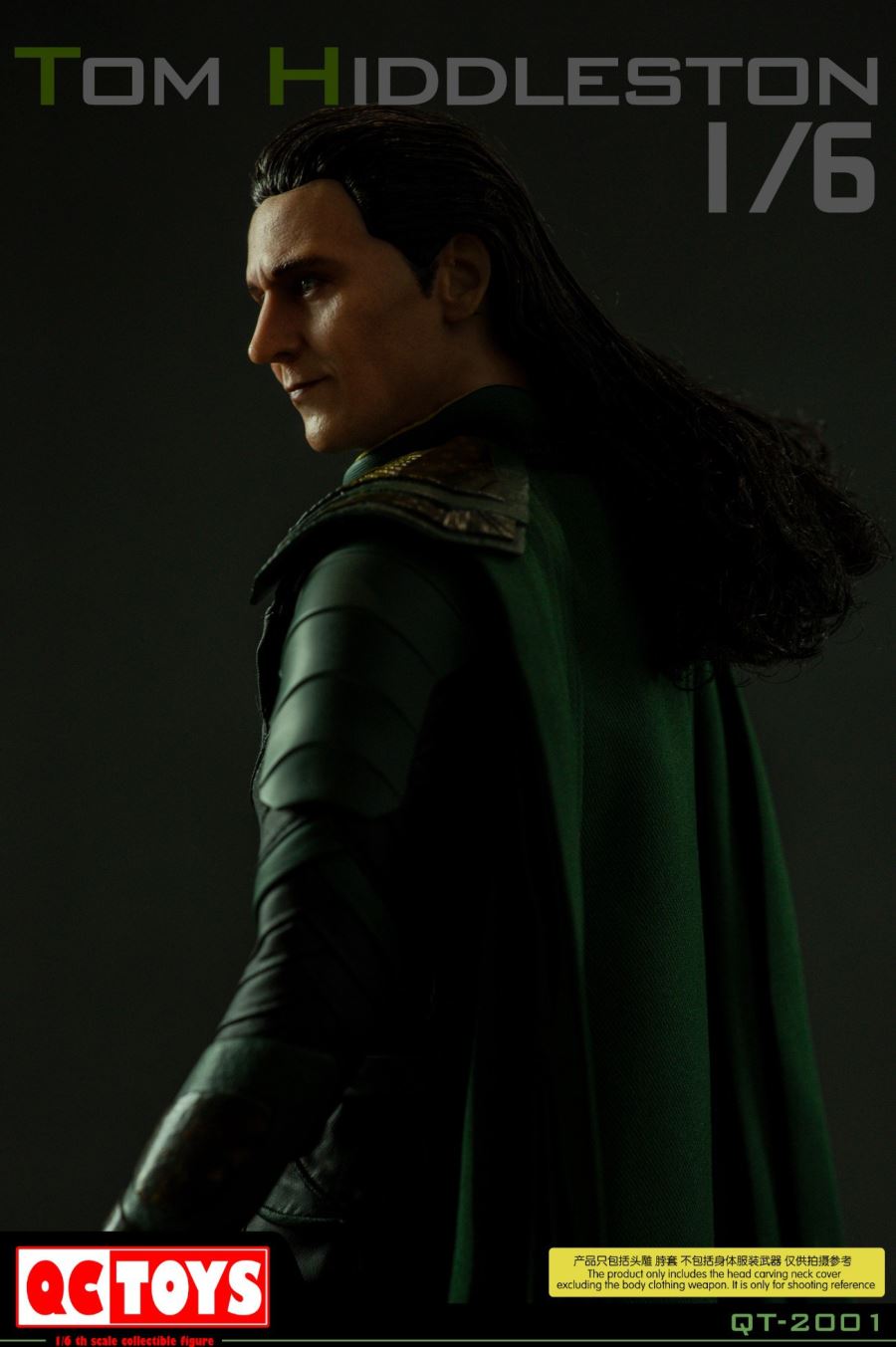 1/6 Loki Hair Carving Head