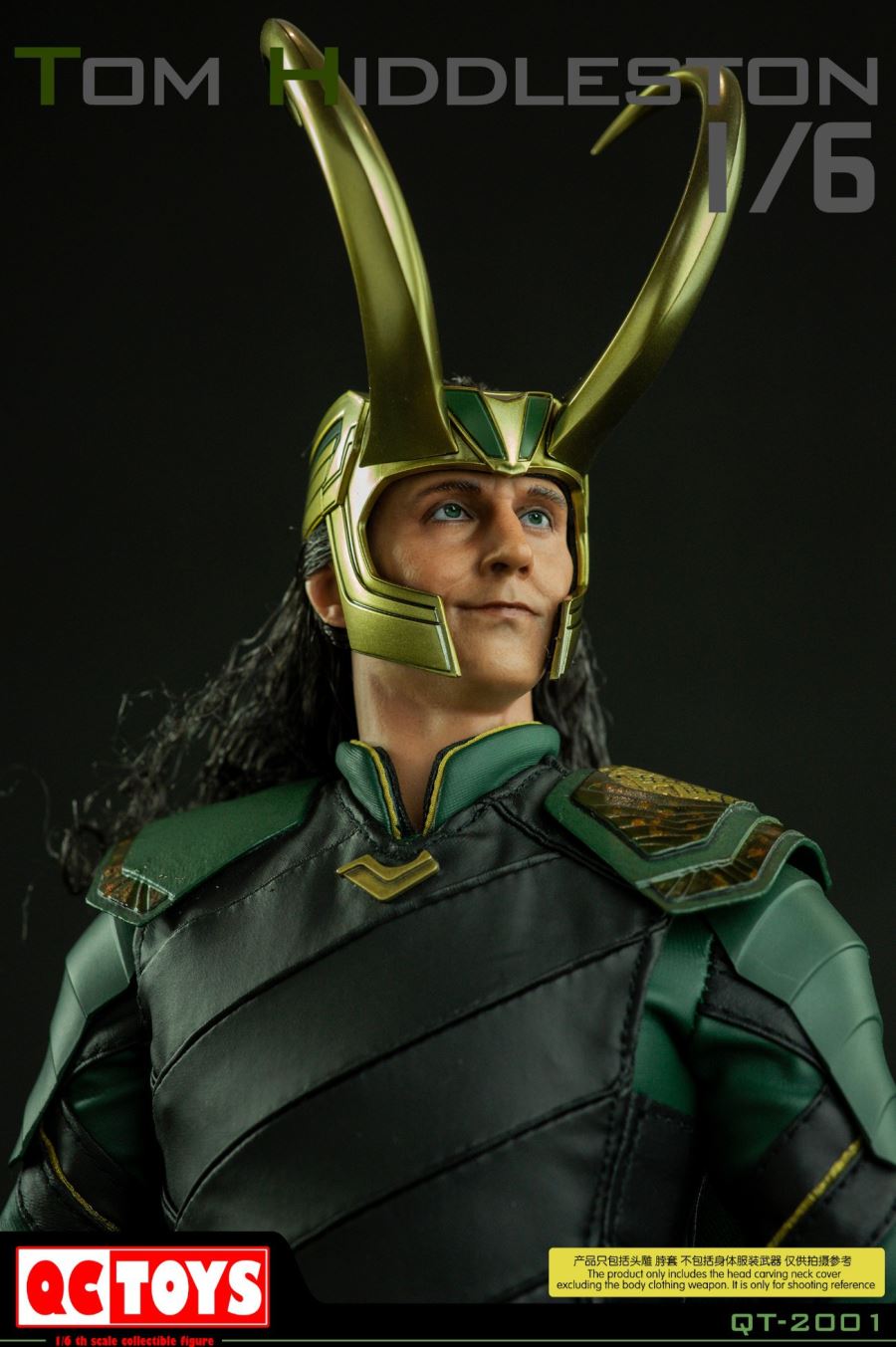 1/6 Loki Hair Carving Head