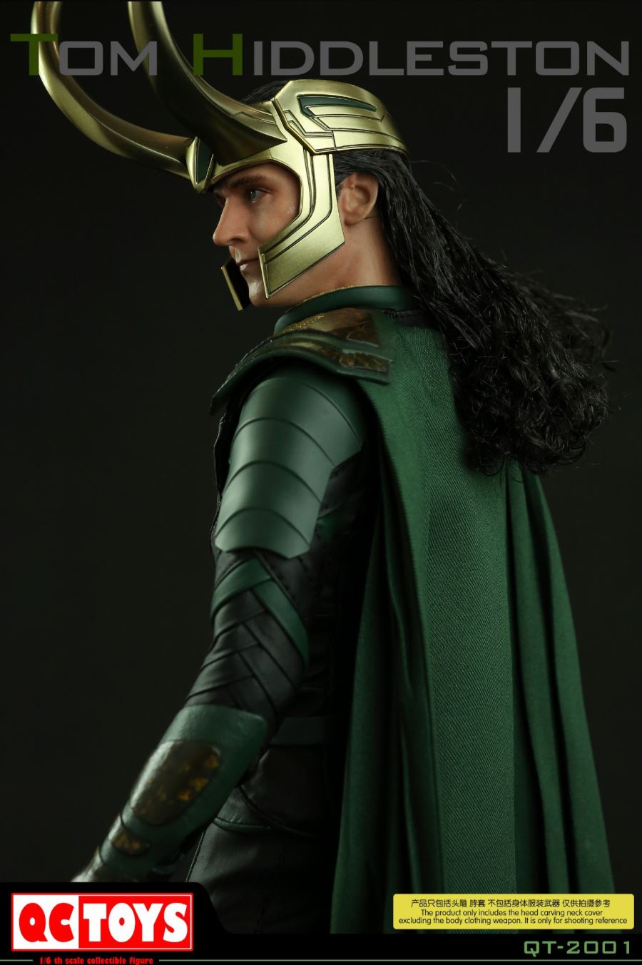 1/6 Loki Hair Carving Head