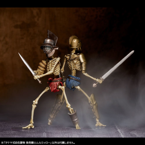  Takeya-style jizai okimono Fish helmet fighter Murmilow full color version